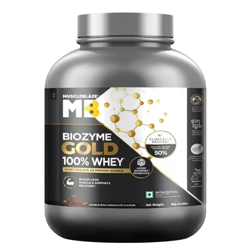 MUSCLEBLAZE MB Biozyme Gold 100% Whey Protein Isolate