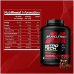 Muscletech Nitro Tech 100% Whey Gold 1.81kg Double Rich Chocolate Flavour - Image 2