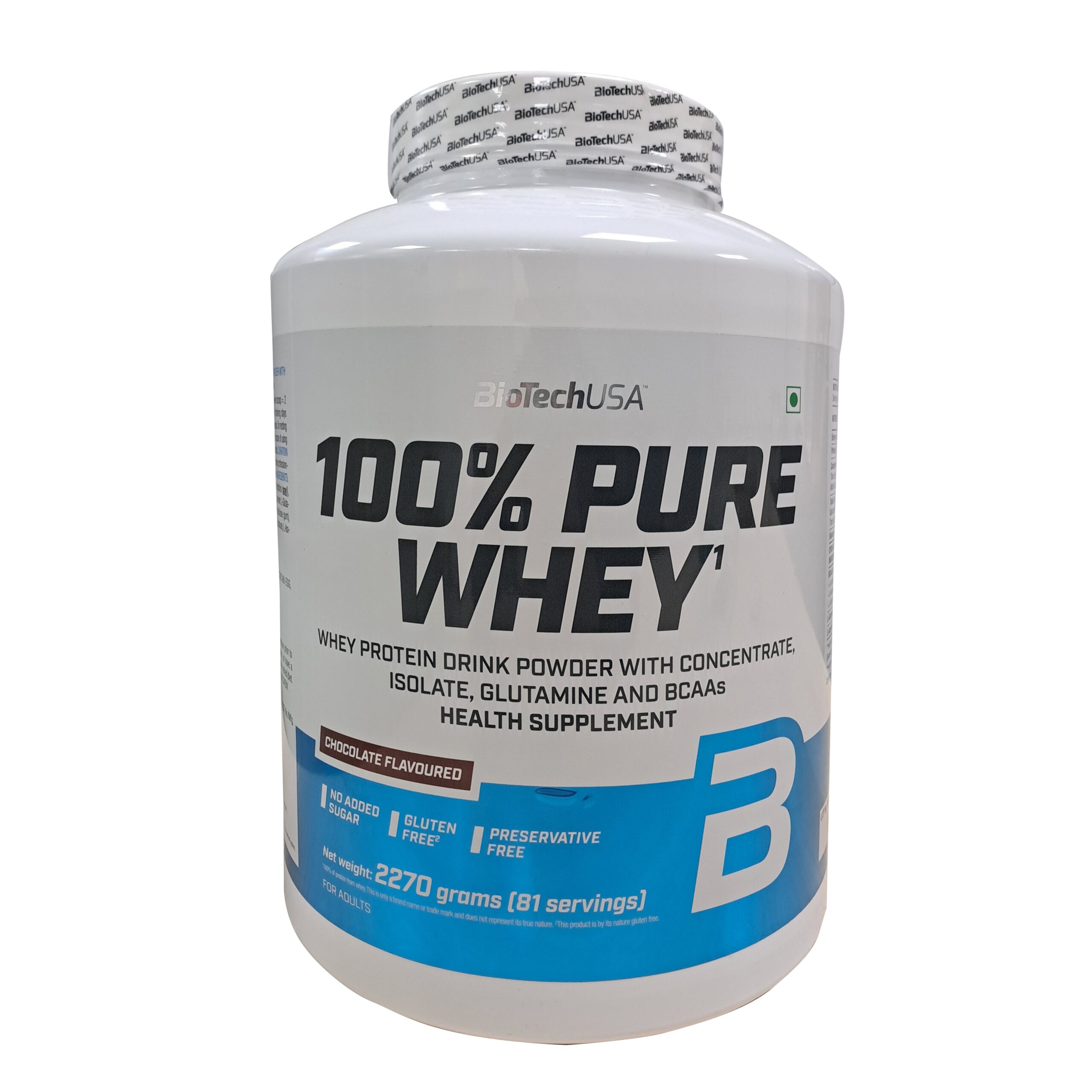 BiotechUSA 100% Pure Whey 2270g Chocolate Flavour