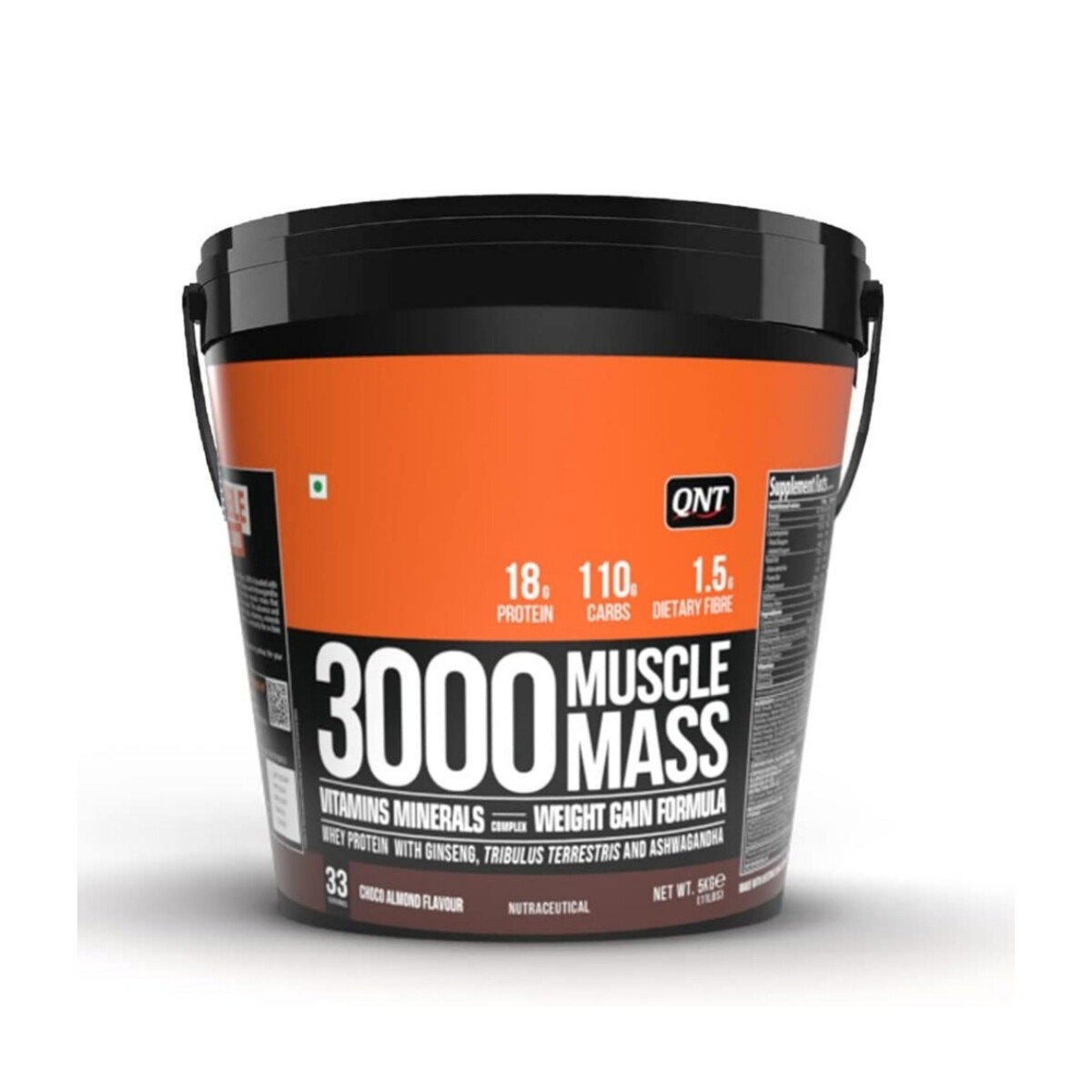 QNT 3000 Muscle Mass 5kg Choco Almond Flavor