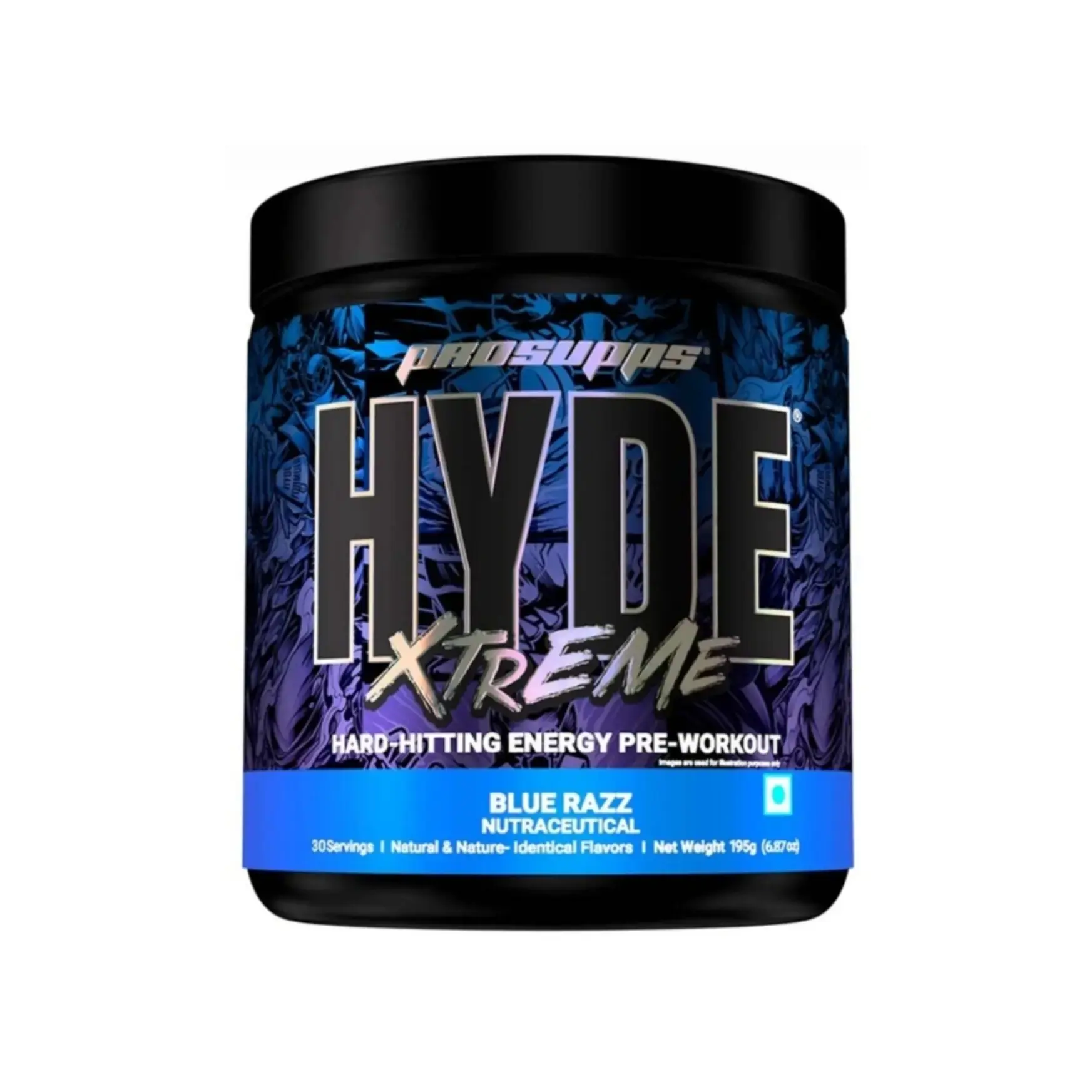 PROSUPPS Hyde Xtreme 195g Blue Razz (6.87oz)