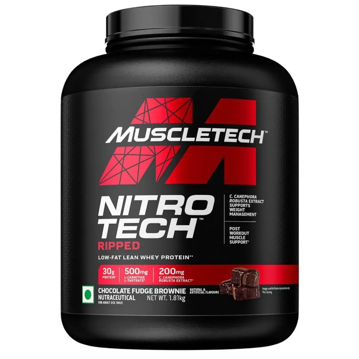 Muscletech Nitrotech Ripped 4 lbs Chocolate Fudge Brownie