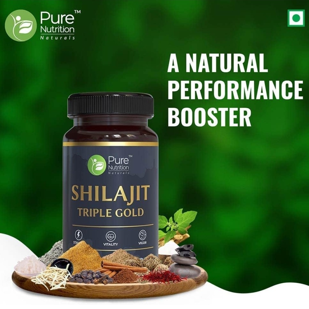PURE NUTRITION SHILAJIT TRIPLE GOLD 30N Veg Capsules