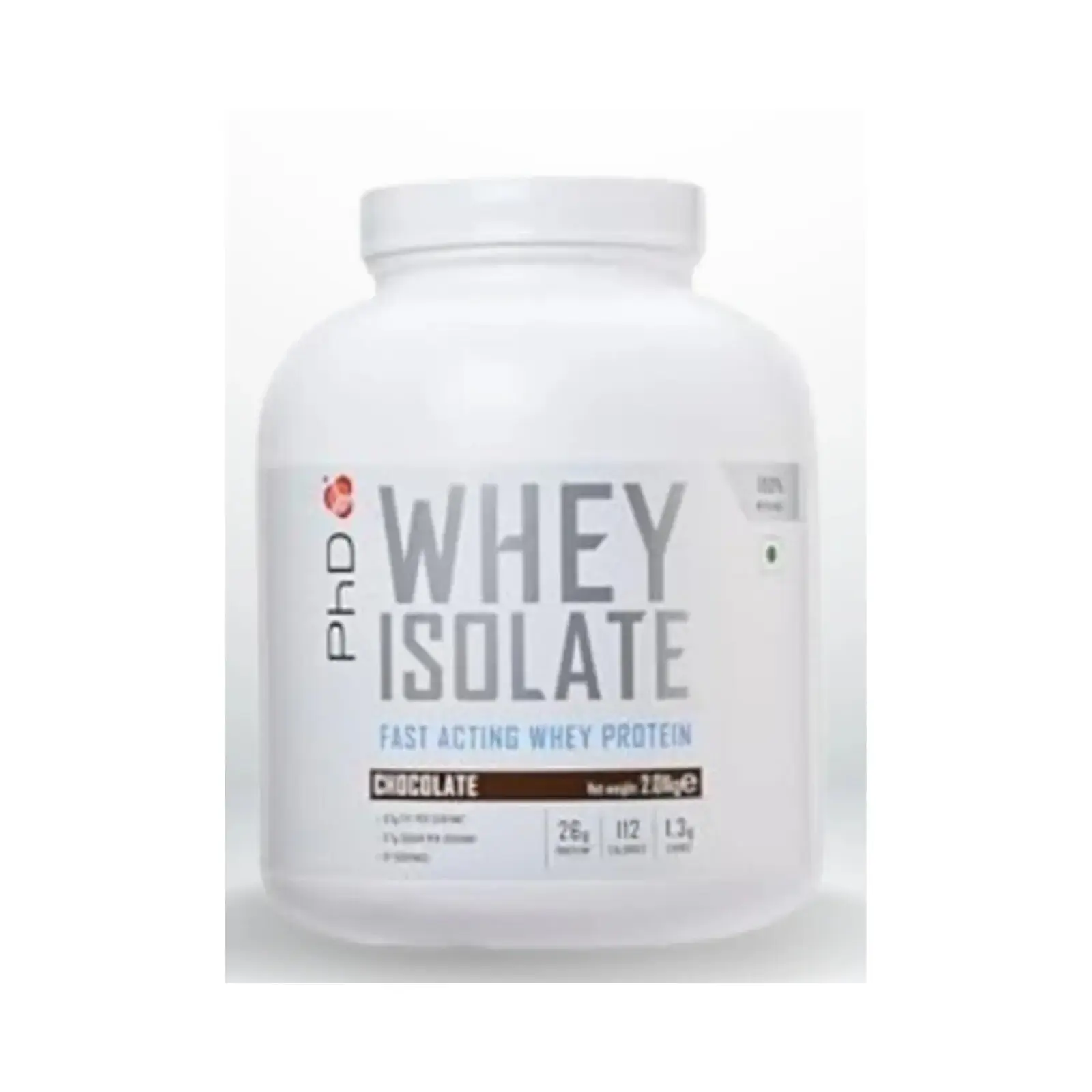 PHD Whey Isolate Fast Acting Whey Protein Chocolate Flavour 2.01Kg
