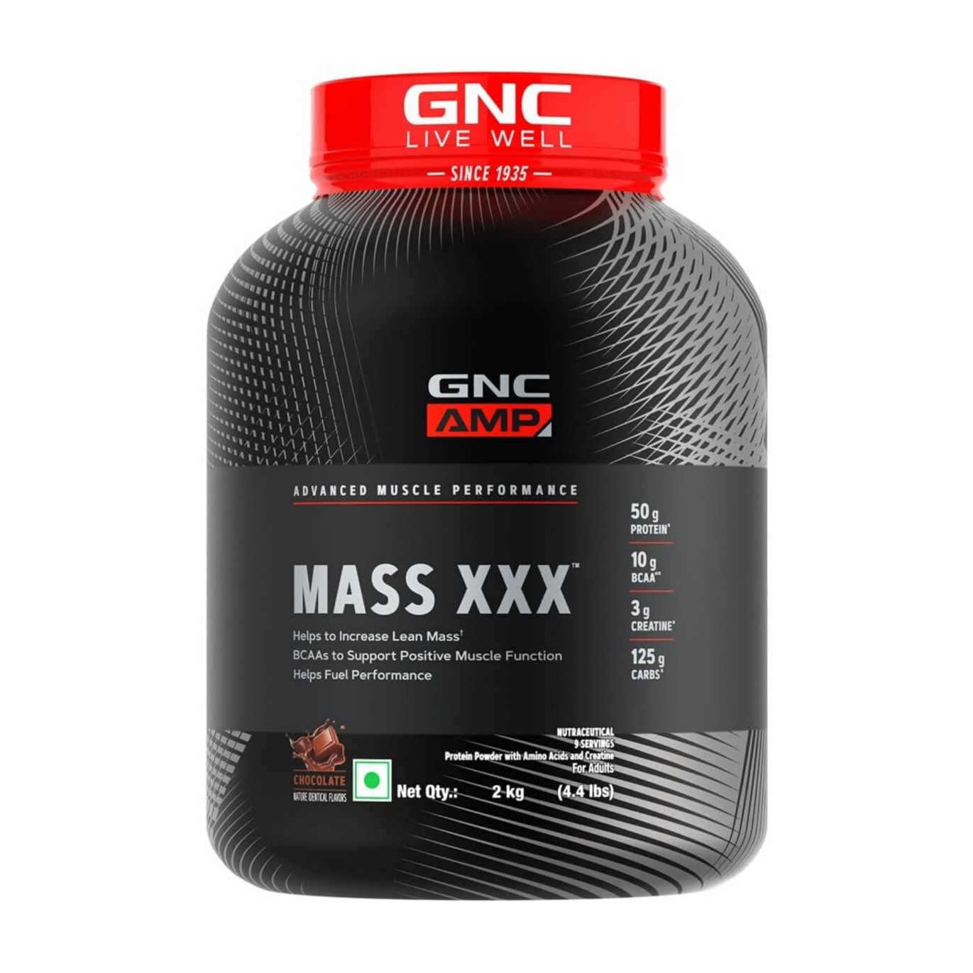 GNC AMP MASS XXX 2kg Chocolate Flavor