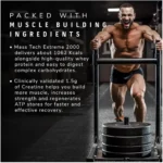 MuscleTech Mass Tech Extreme 2000 (3kg) Triple Chocolate Brownie Flavour - Image 4