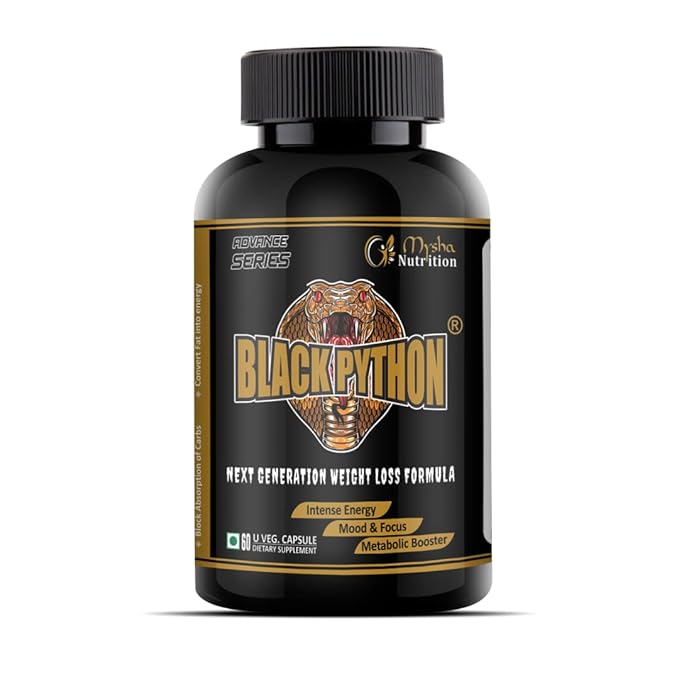 Mysha Nutrition Black Python | Advanced Weight Loss Formula (60 Capsules)