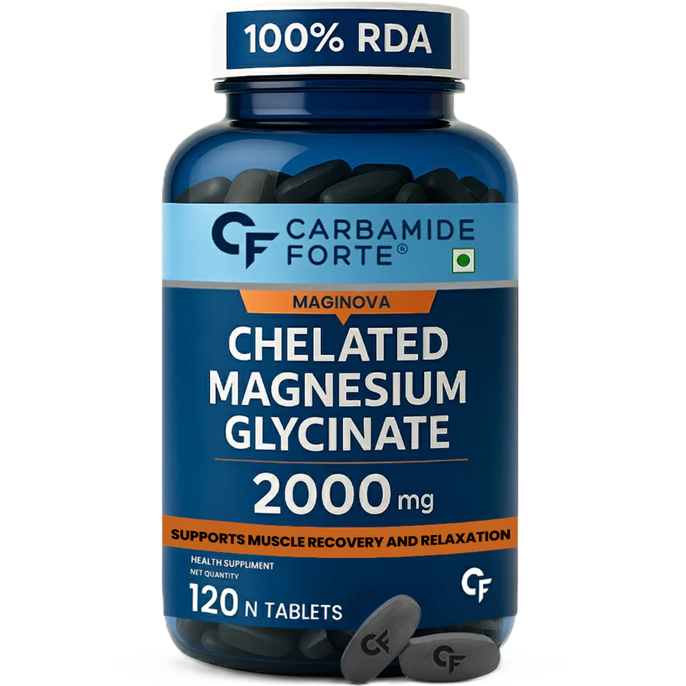 Carbamide Forte (CF) Chelated Magnesium Glycinate 2000 mg - 120 Tablets