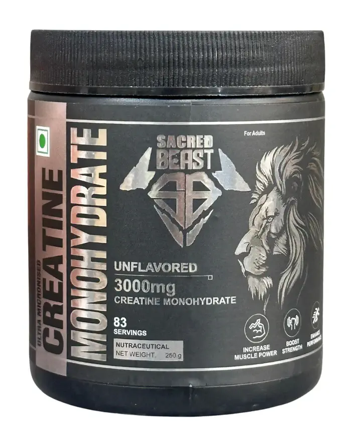 Sacred Beast Creatine Monohydrate – Ultra Micronized Power for Strength & Performance