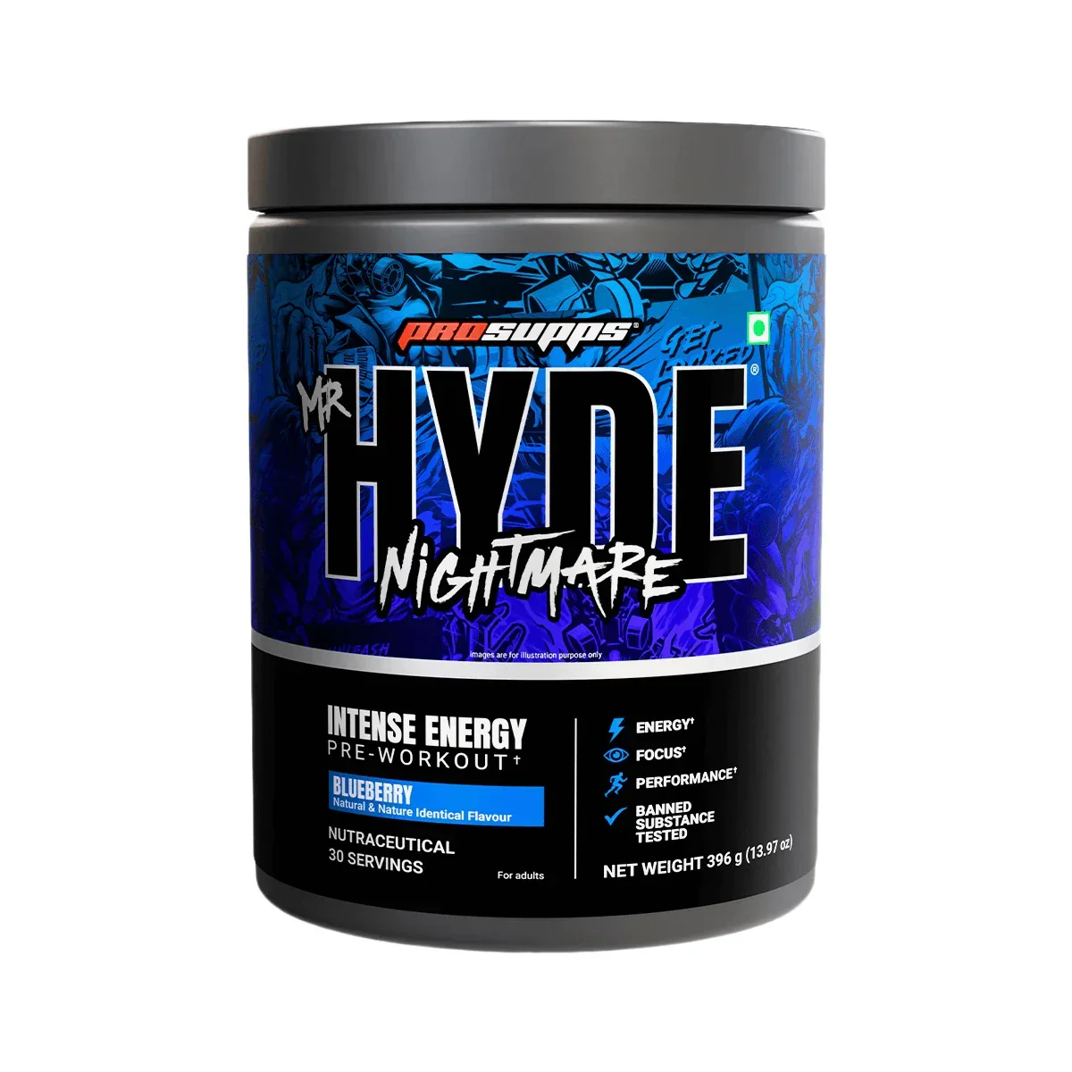 Prosupps Mr Hyde Nightmare Pre Workout | Extreme Energy & Intense Focus Formula