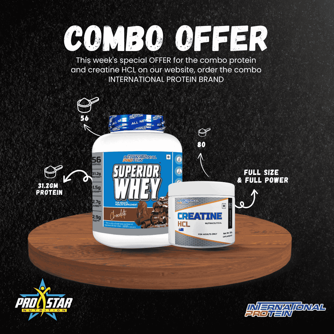 PROSTAR COMBO INTERNATIONAL PROTEIN SUPERIOR WHEY & CREATINE HCL