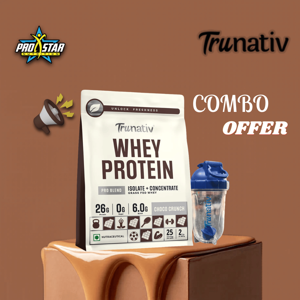 PROSTAR COMBO TRUNATIV WHEY PROTEIN BLEND & FREE SHAKER